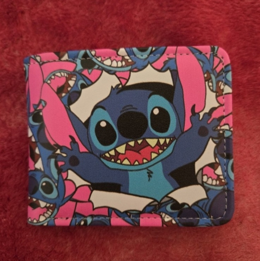 New lilo and stitch anime manga leather wallet